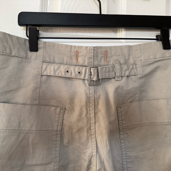 Anthropologie Pilcro Arin Mid Rise Button Front Barrel Linen Blend NWT Sz 32P - Picture 10 of 14